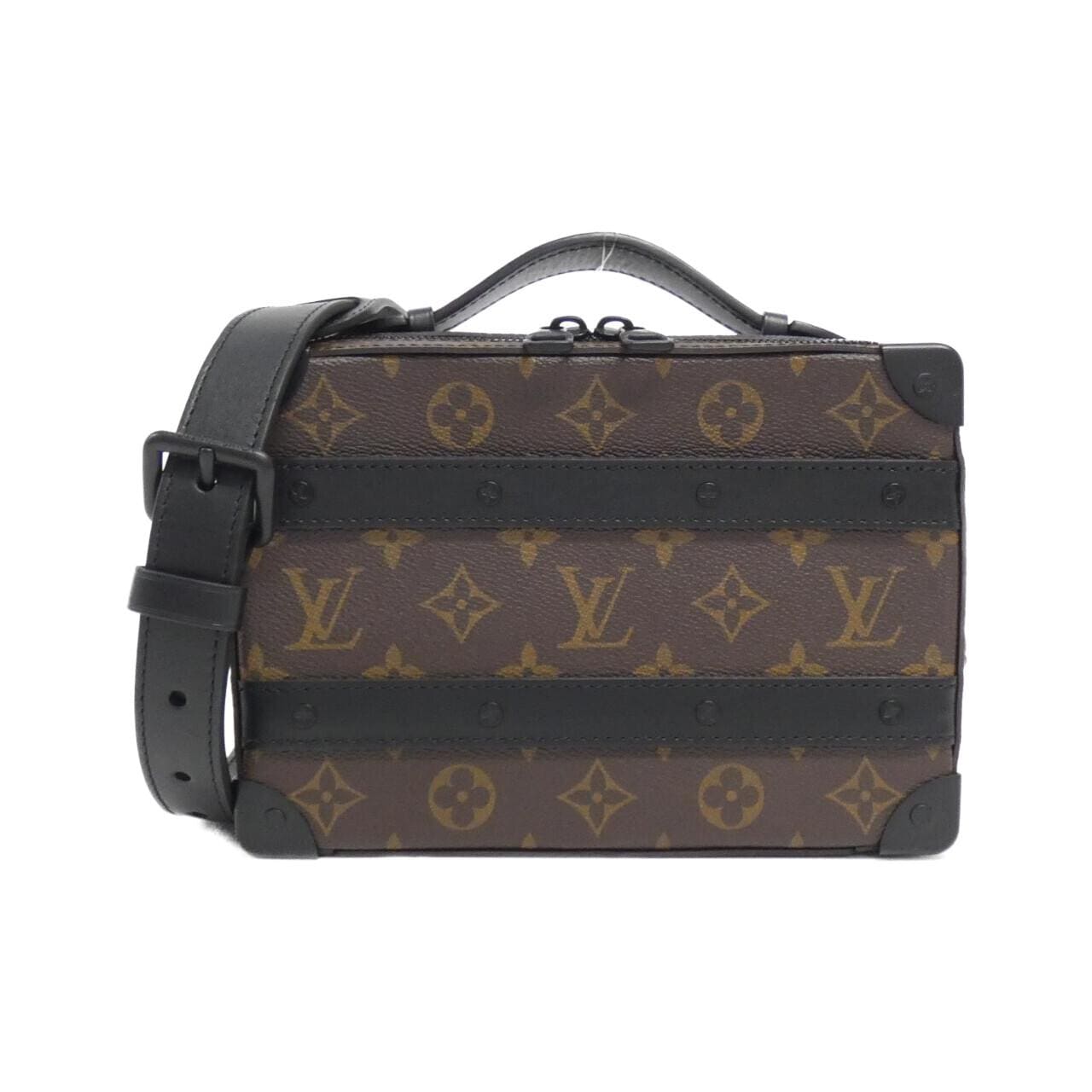 LOUIS VUITTON Monogram Macassar Handle Soft Trunk M45935 Shoulder Bag