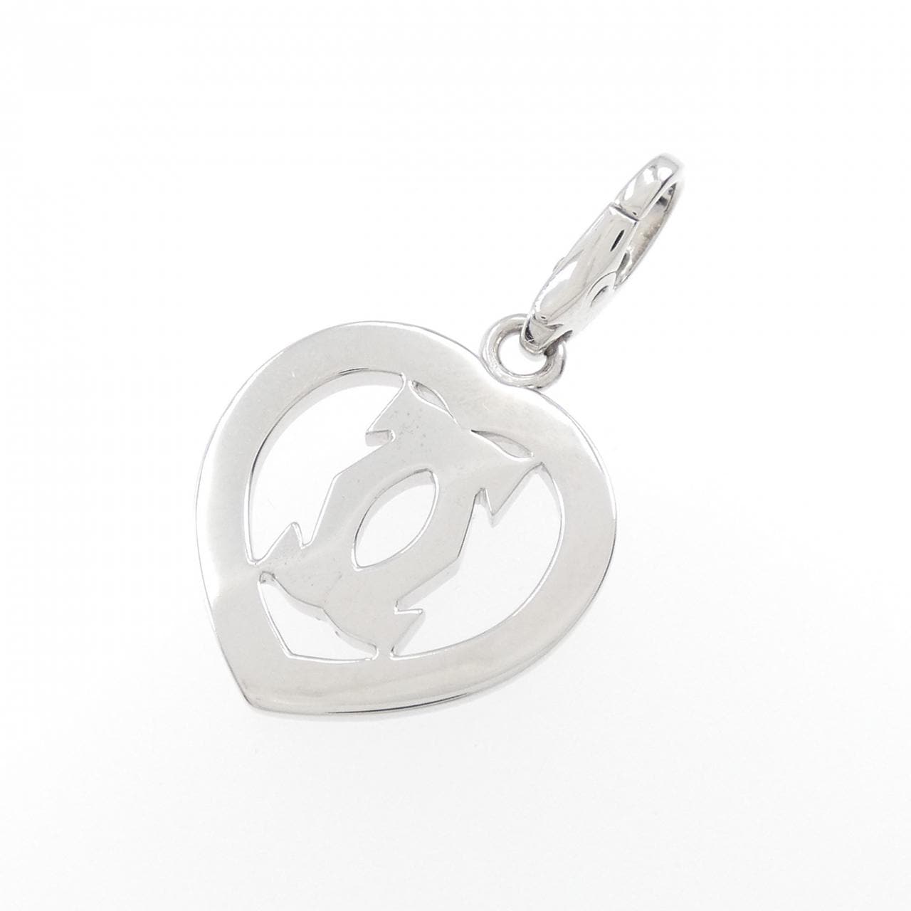 Cartier 2 C heart Pendant