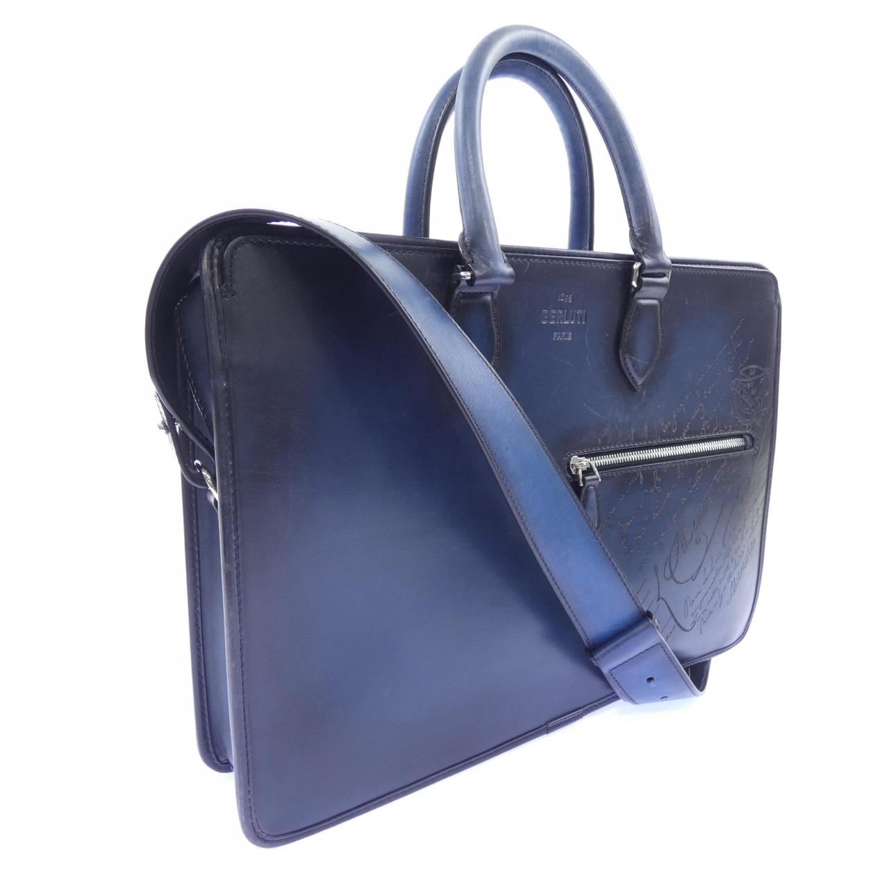 ベルルッティ Berluti アンジュールスクリットレザーブリーフケース BAG