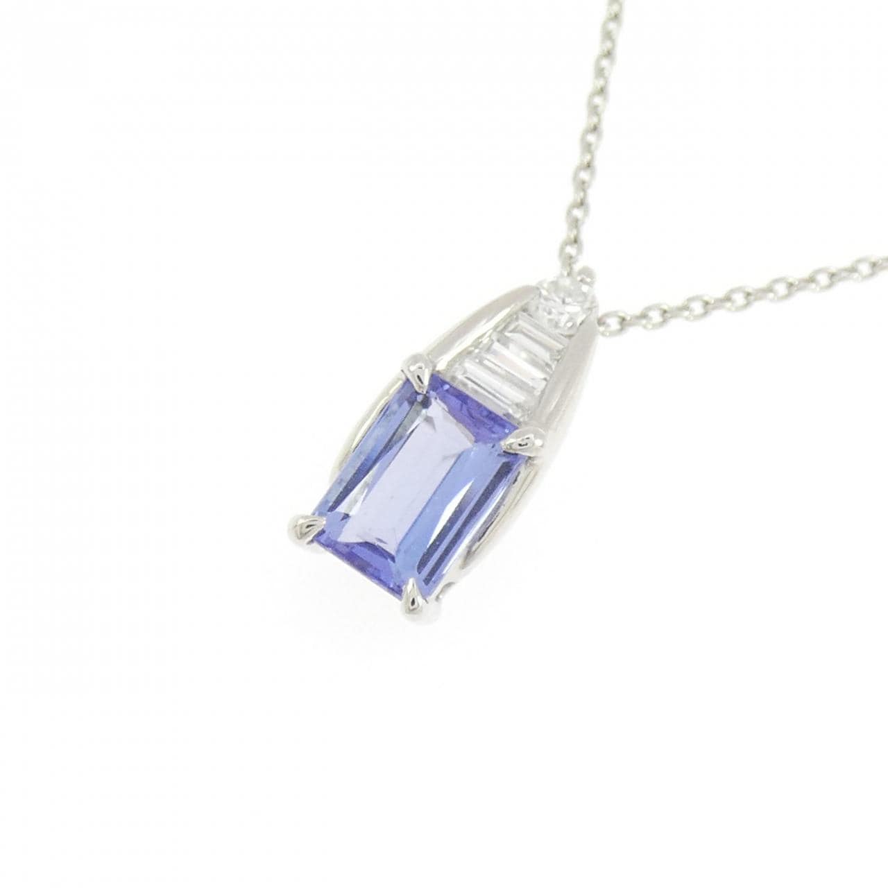 PT900/PT850 タンザナイト ネックレス 1.01CT