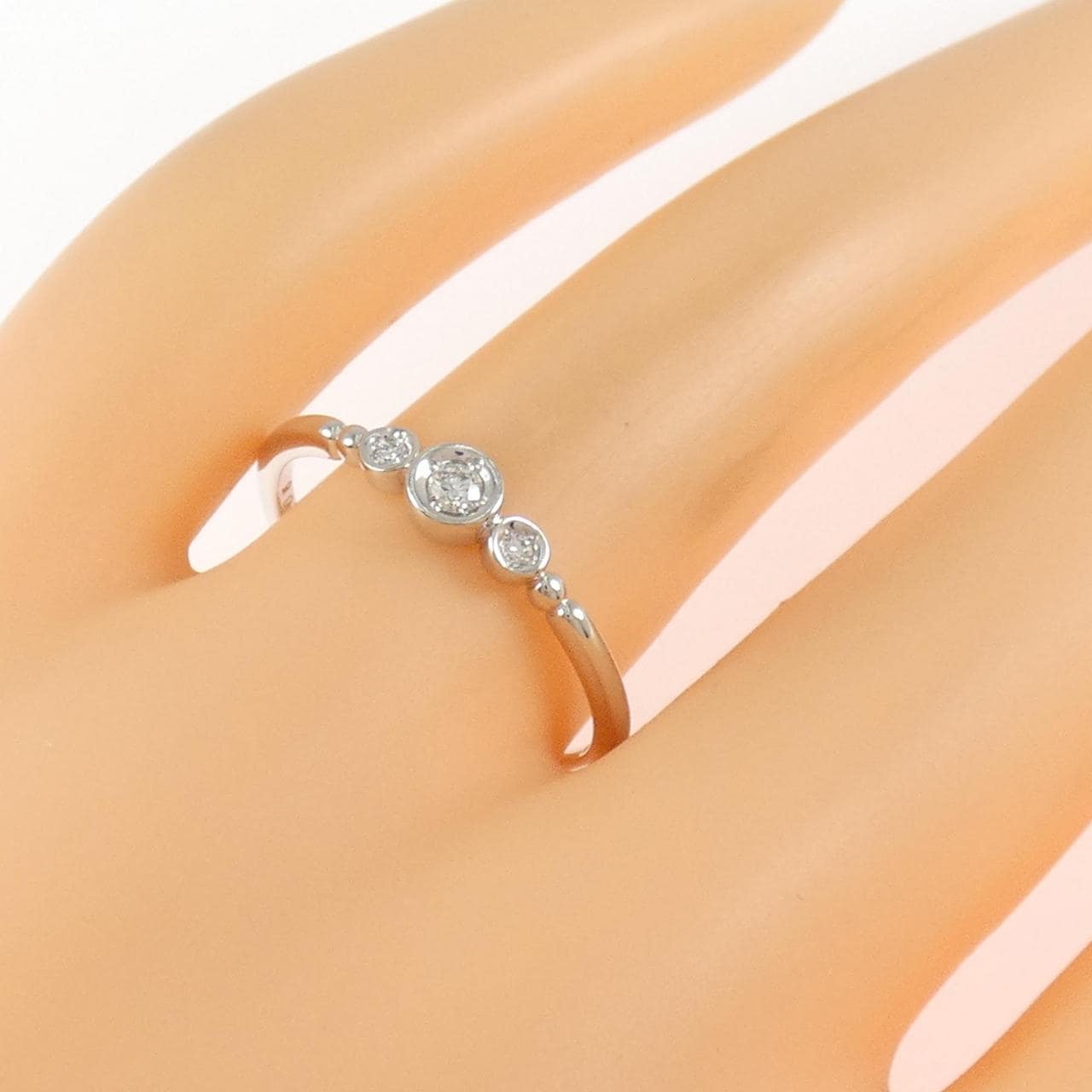 K10WG ダイヤモンド リング 0.05CT