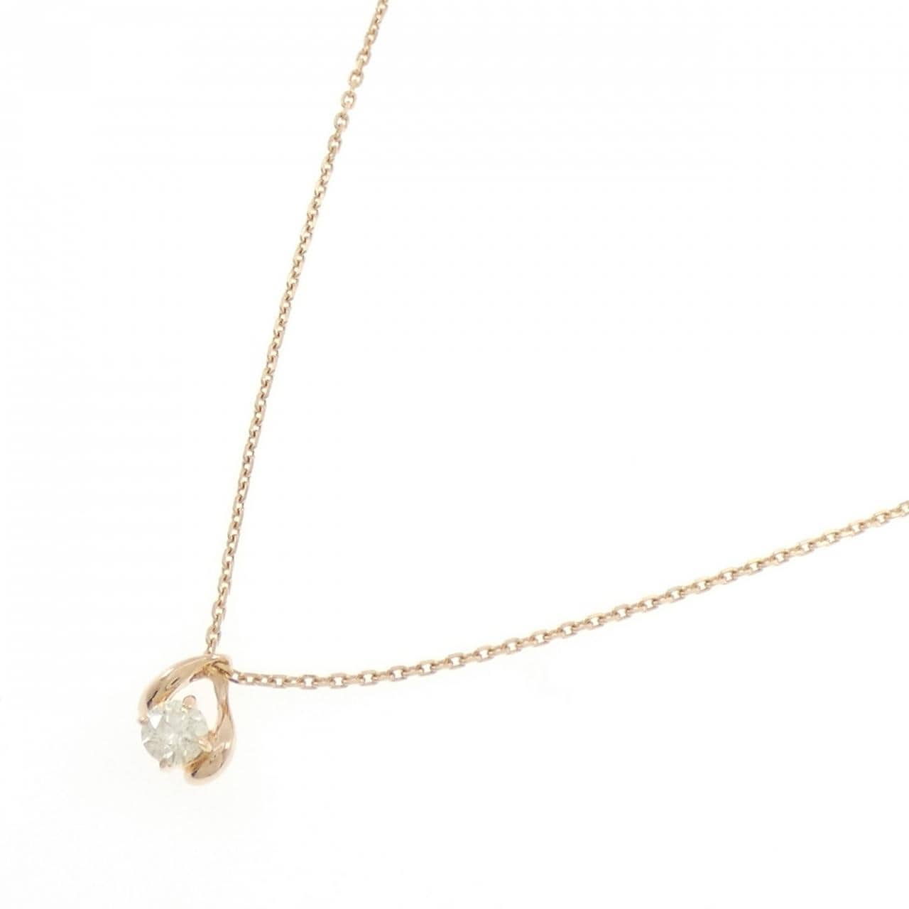 K18PG ダイヤモンド ネックレス 0.26CT