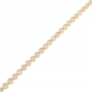K18YG ダイヤモンド ブレスレット 1.00CT