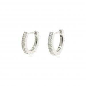 K18WG ダイヤモンド ピアス 0.50CT