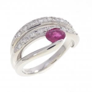 PT900 ルビー リング 0.31CT