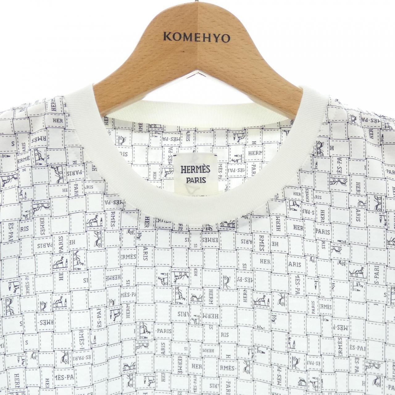 エルメス HERMES BOLDUC AU CARRE ボルデュックチェック 5E4645DK Tシャツ