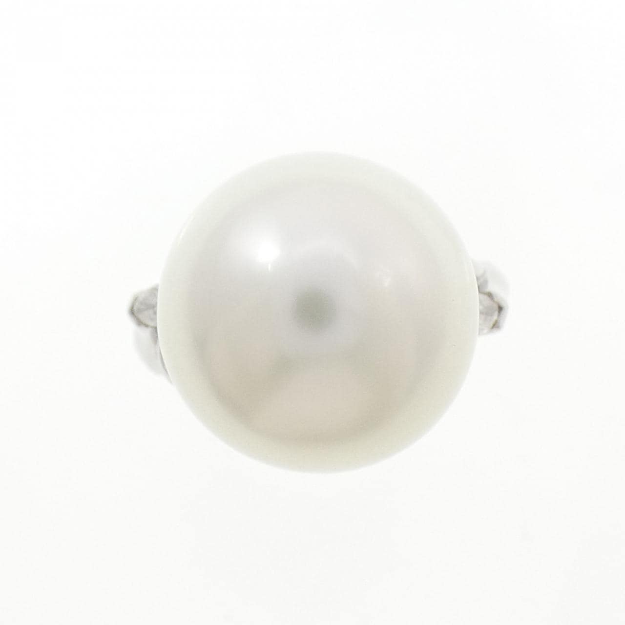 PT900 白蝶パール リング 15.3mm