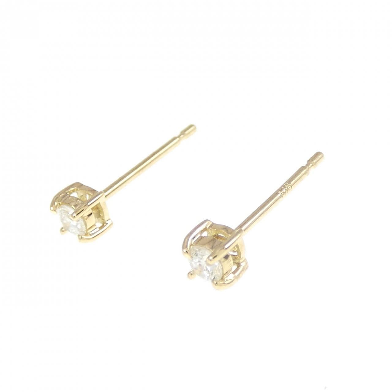 [Remake] K18YG Diamond earrings 0.10CT