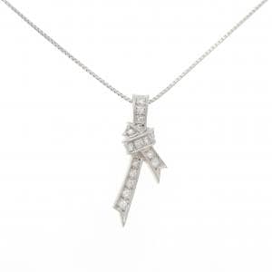PT900/PT850 リボン ダイヤモンド ネックレス 0.23CT