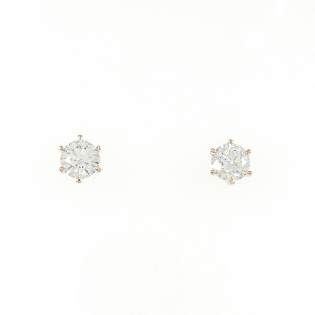 【リメイク】K18PG/ST ダイヤモンド ピアス 0.233CT 0.238CT G VS2 EXT