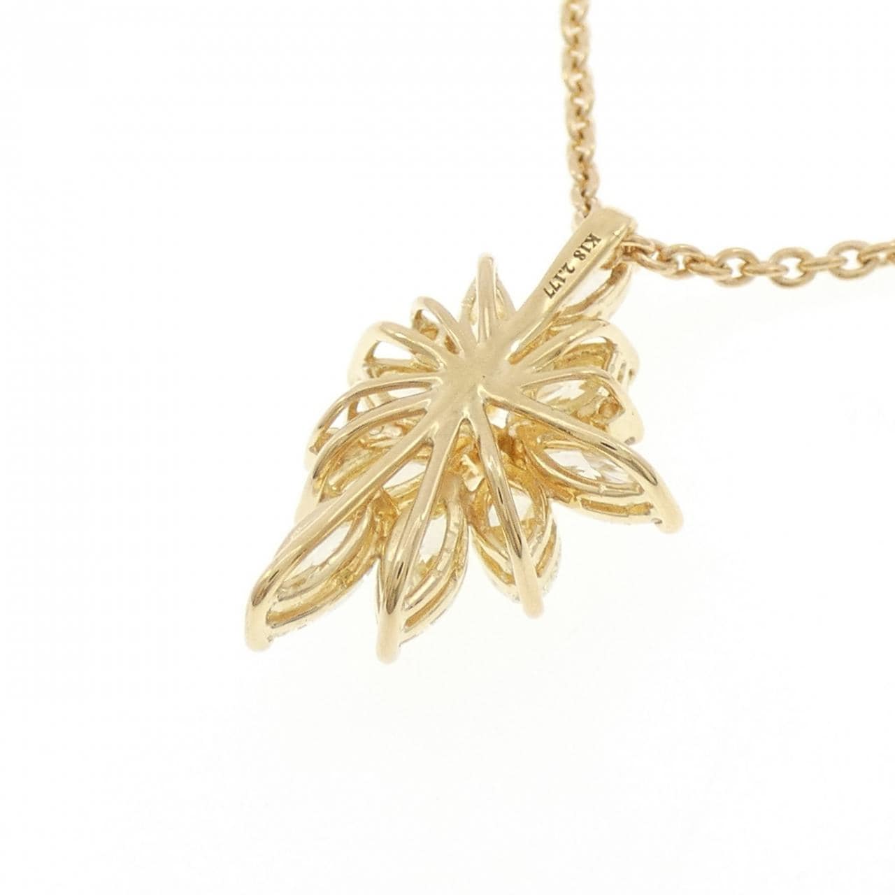 K18YG ダイヤモンド ネックレス 2.177CT