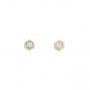 【リメイク】K10YG ダイヤモンド ピアス 0.14CT