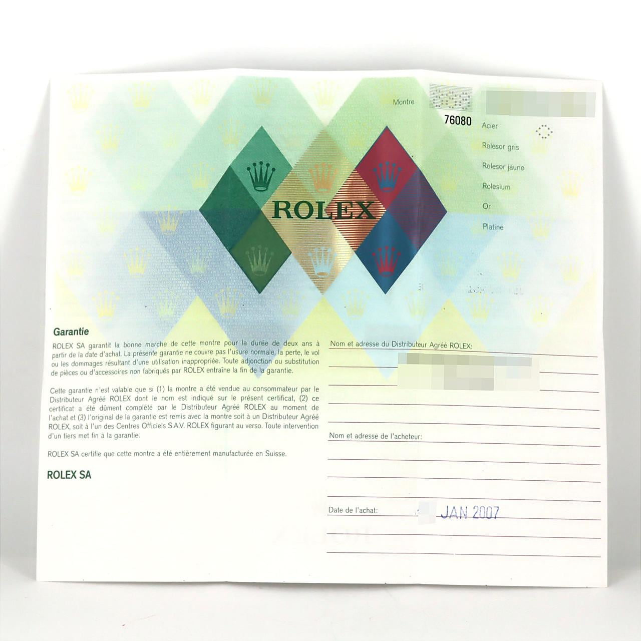 ロレックス オイスターパーペチュアル 76080 SS 自動巻 Z番