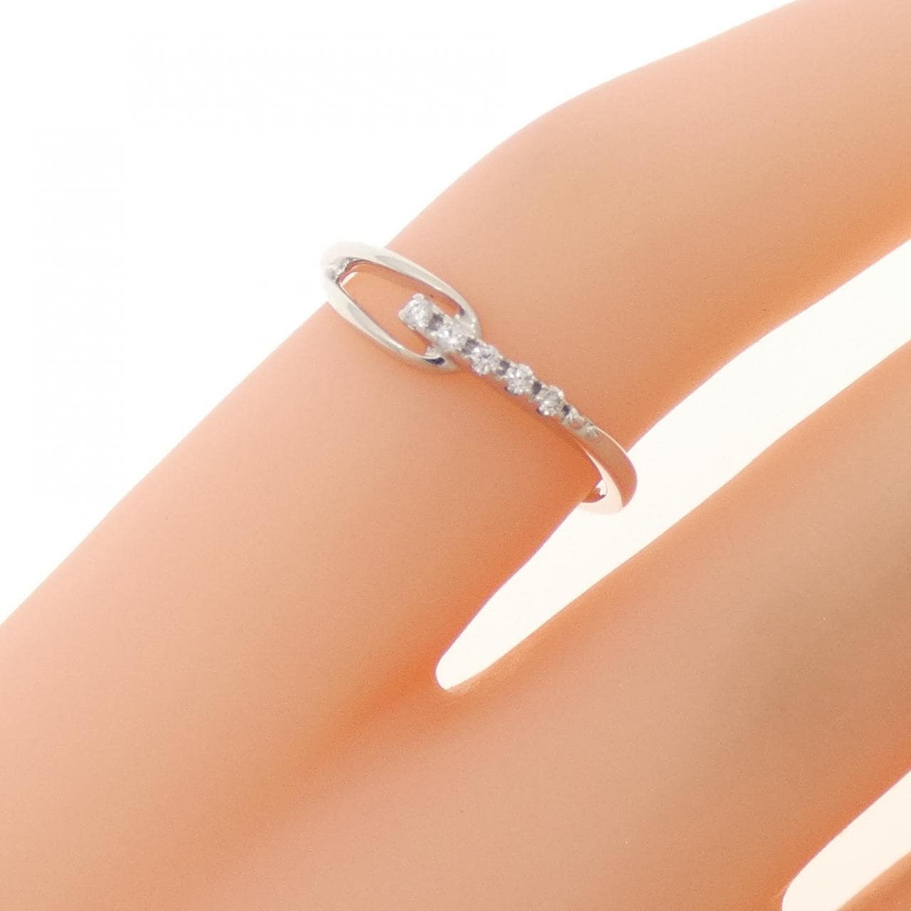 ヴァンドーム ダイヤモンド ピンキーリング 0.03CT