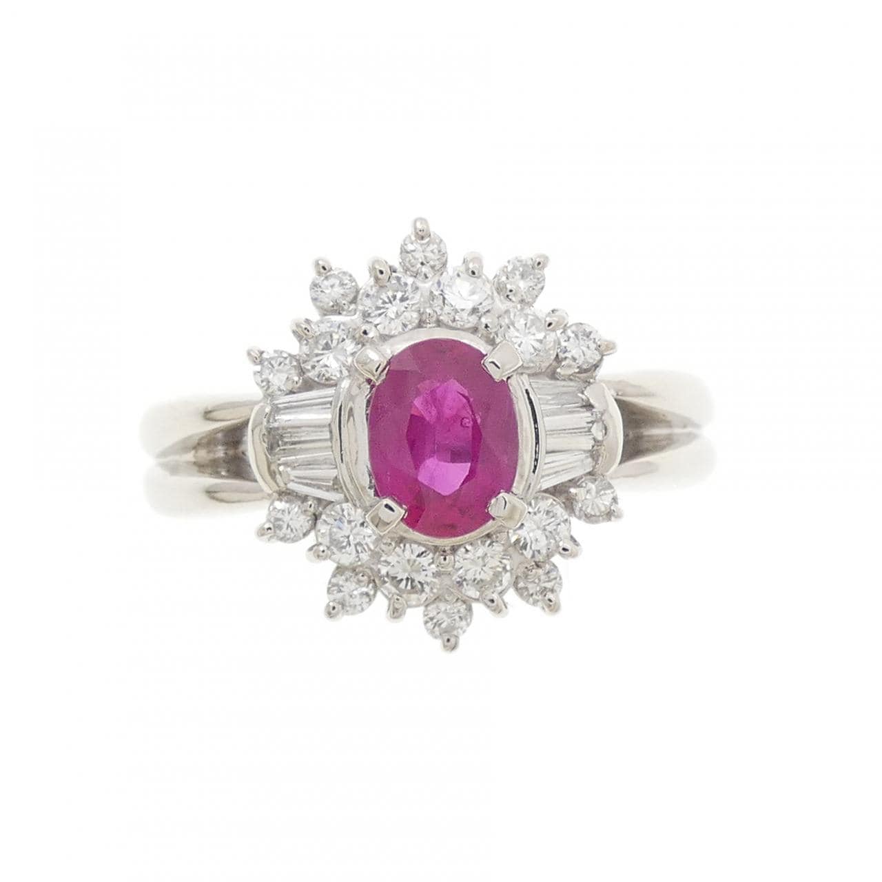 PT900 ルビー リング 0.59CT