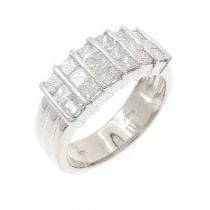 K18WG ダイヤモンド リング 1.00CT