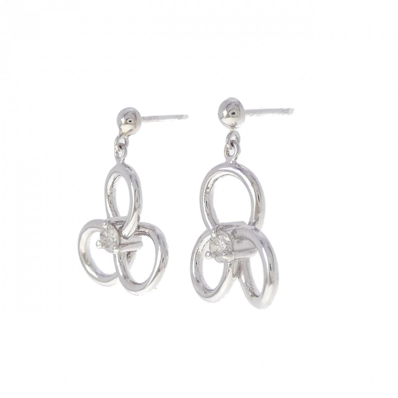 PT900 ダイヤモンド ピアス 0.24CT