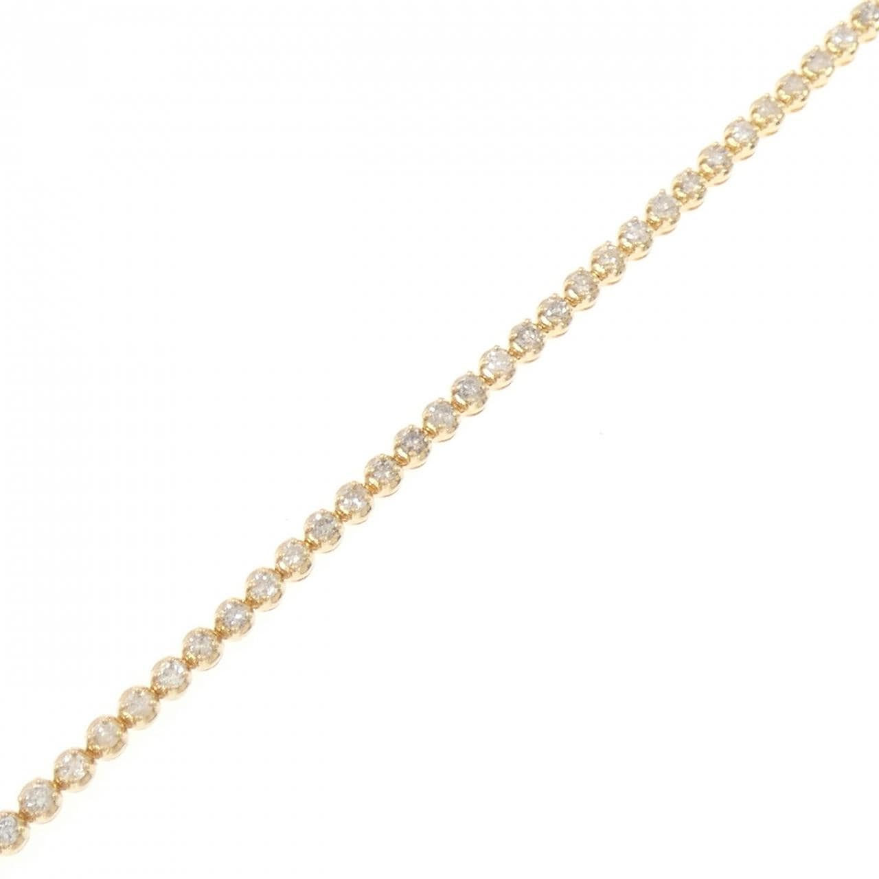 K18YG ダイヤモンド ブレスレット 1.04CT
