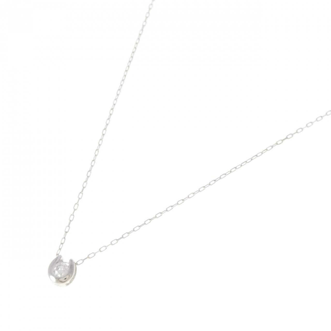 K18WG ダイヤモンド ネックレス 0.07CT