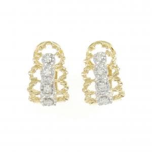 K18YG/K18WG ダイヤモンド ピアス 0.26CT