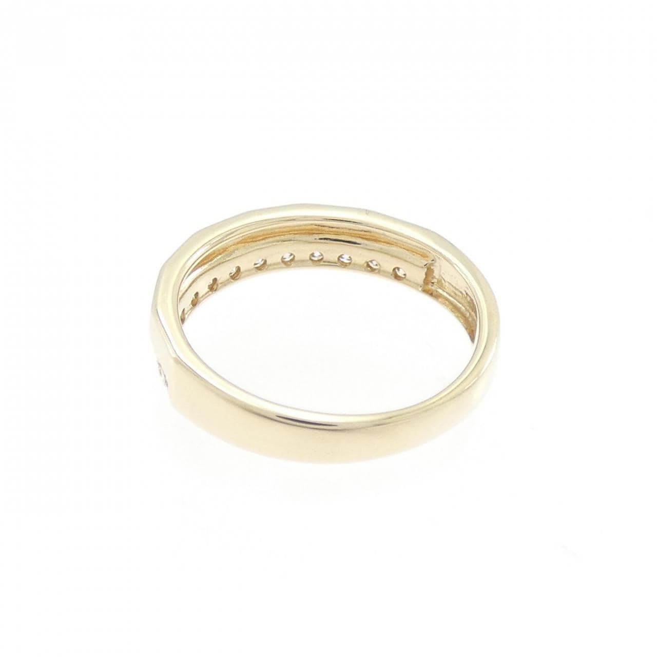 K10YG ダイヤモンド ピンキーリング 0.13CT