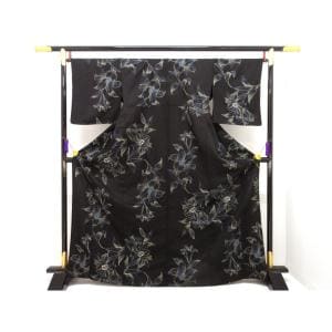 【新品】単衣　小紋　京印伝