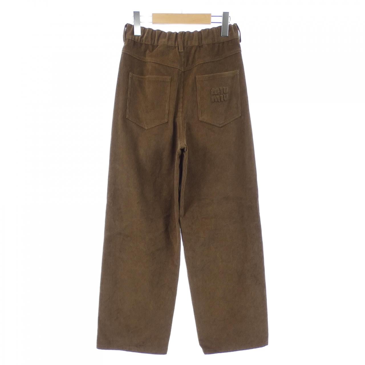 ミュウミュウ MIU MIU ワイド ガーメント MP1744 SOOO 14BD パンツ