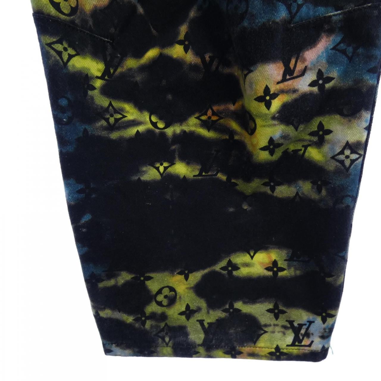 ルイヴィトン LOUIS VUITTON プリンテッドモノグラムタイダイカーゴデニムパンツ HLD10WH98 パンツ