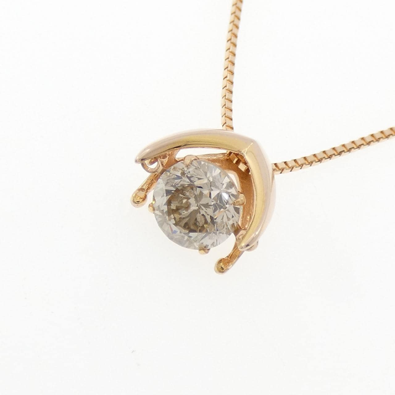 K18PG ダイヤモンド ネックレス 1.10CT
