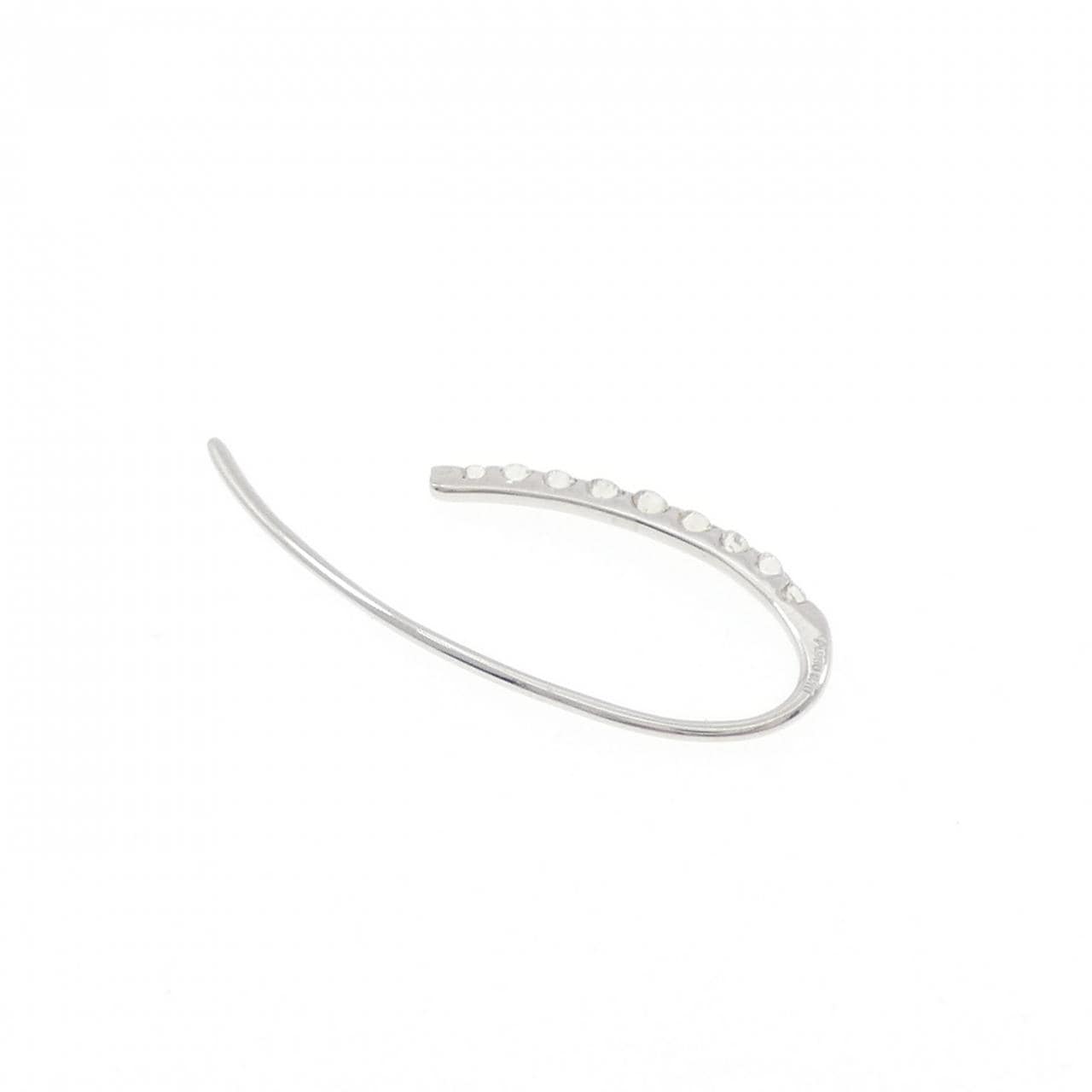 PT950 ダイヤモンド ピアス 0.10CT 片耳