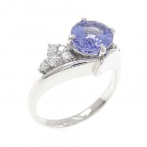 K18WG タンザナイト リング 2.88CT