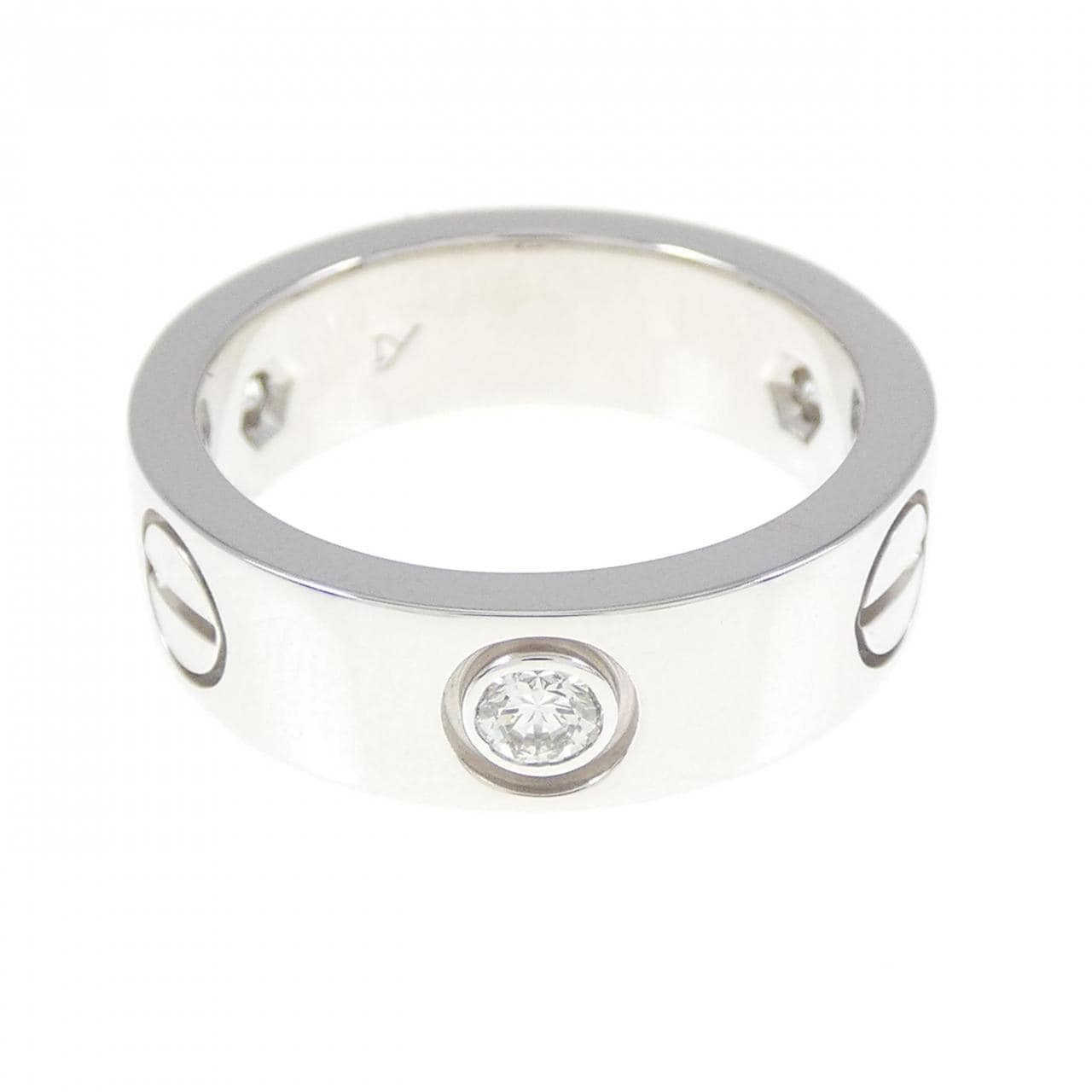 CARTIER LOVE half diamond ring