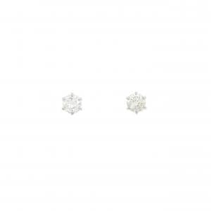 PT900 ダイヤモンド ピアス 0.248CT 0.265CT J-K SI2 VG-GOOD