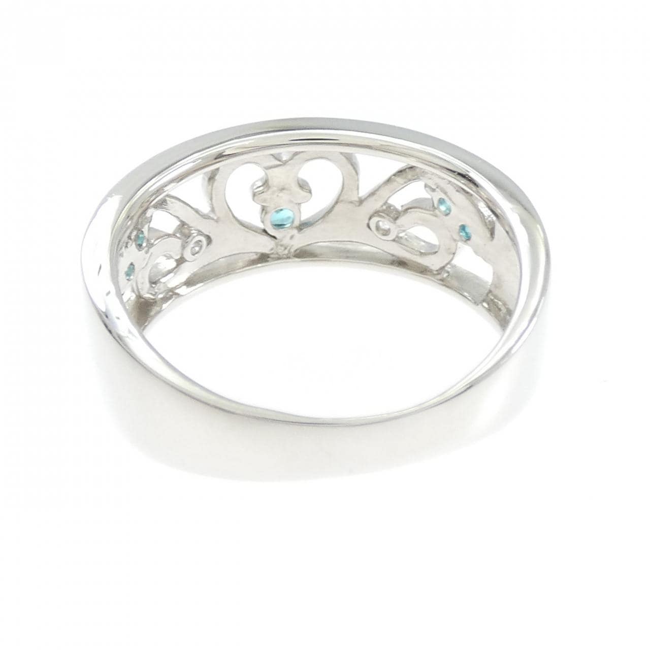 PT900 ハート パライバトルマリン リング 0.09CT