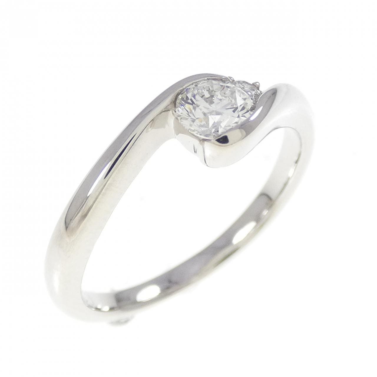 PT950 ダイヤモンド リング 0.320CT