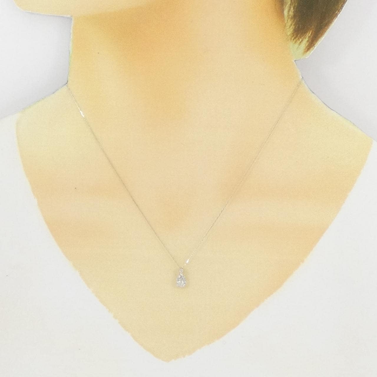 【新品】PT900/PT850 ダイヤモンド ネックレス 0.18CT