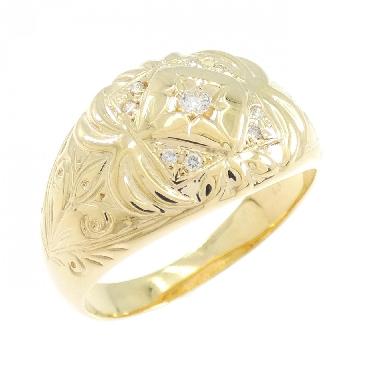 【新品】K18YG ダイヤモンド リング 0.10CT