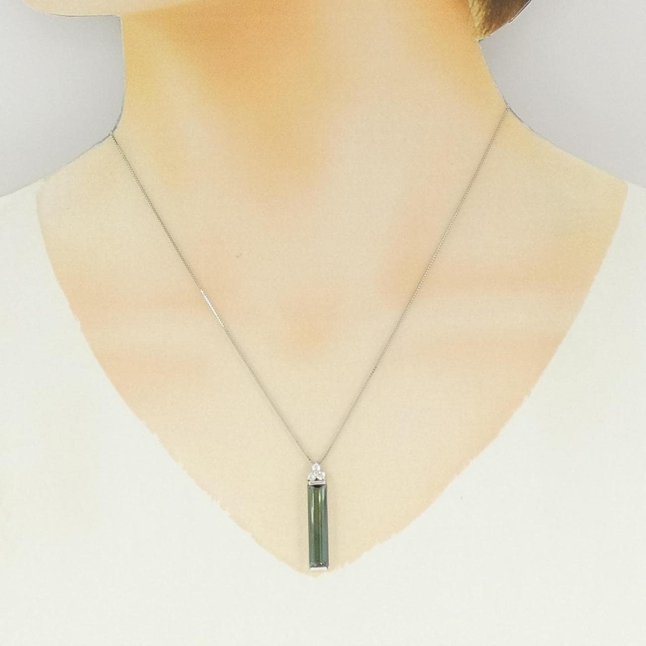 PT900/PT850 トルマリン ネックレス 4.818CT