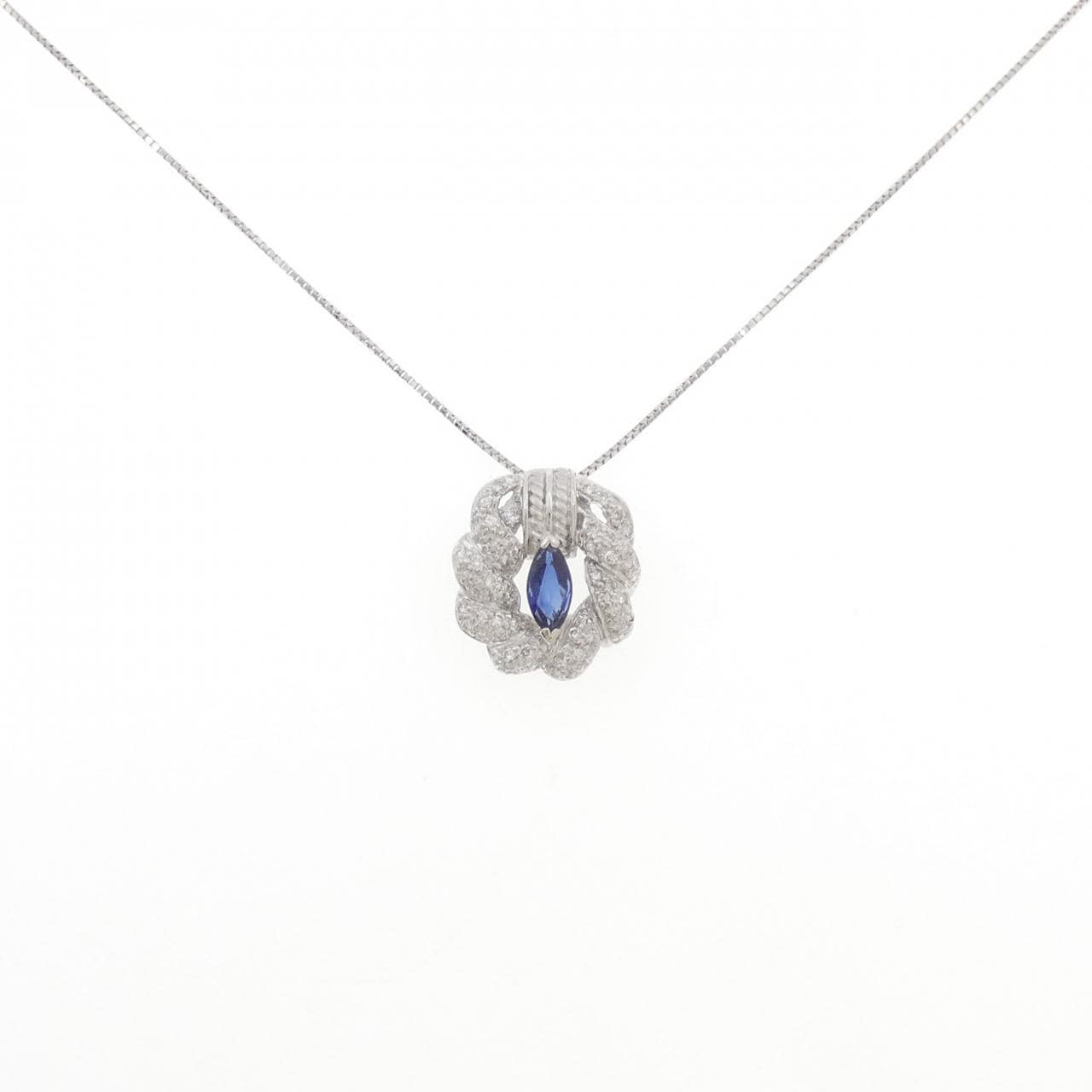 PT900/PT850 サファイヤ ネックレス 0.60CT