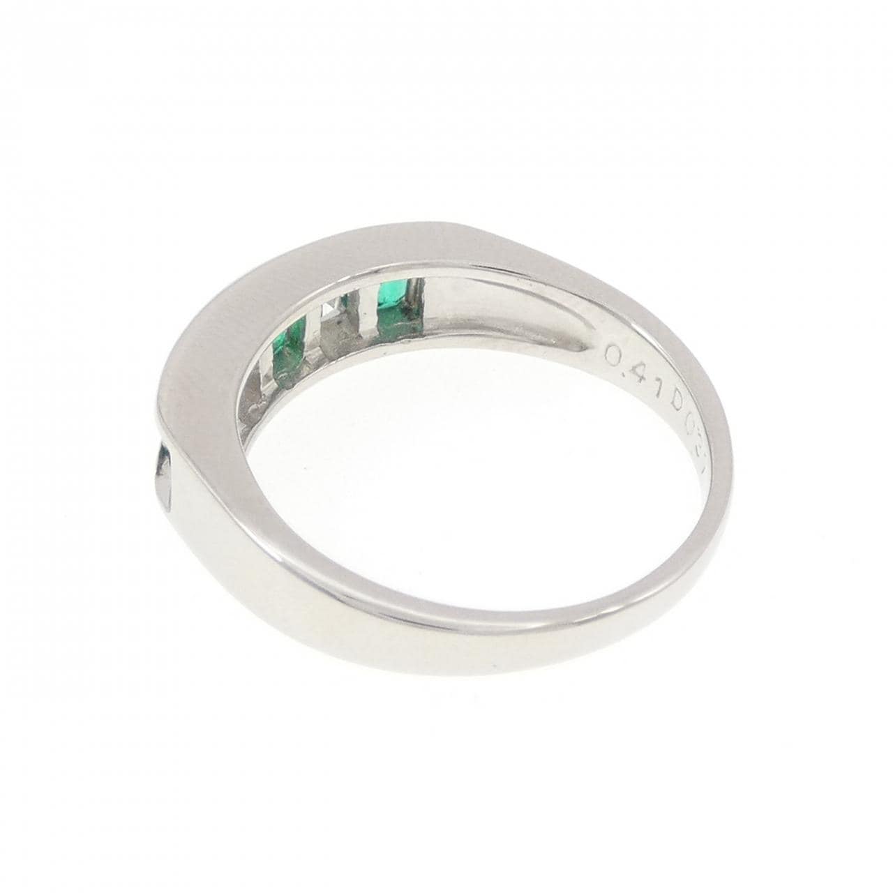 PT900 エメラルド リング 0.41CT