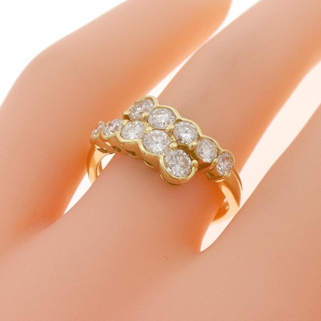 K18YG ダイヤモンド リング 1.14CT