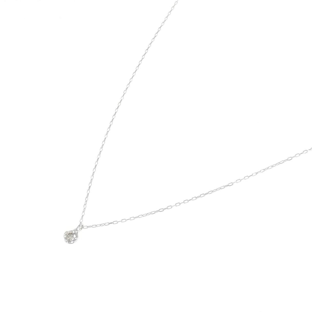 K10WG ダイヤモンド ネックレス 0.05CT