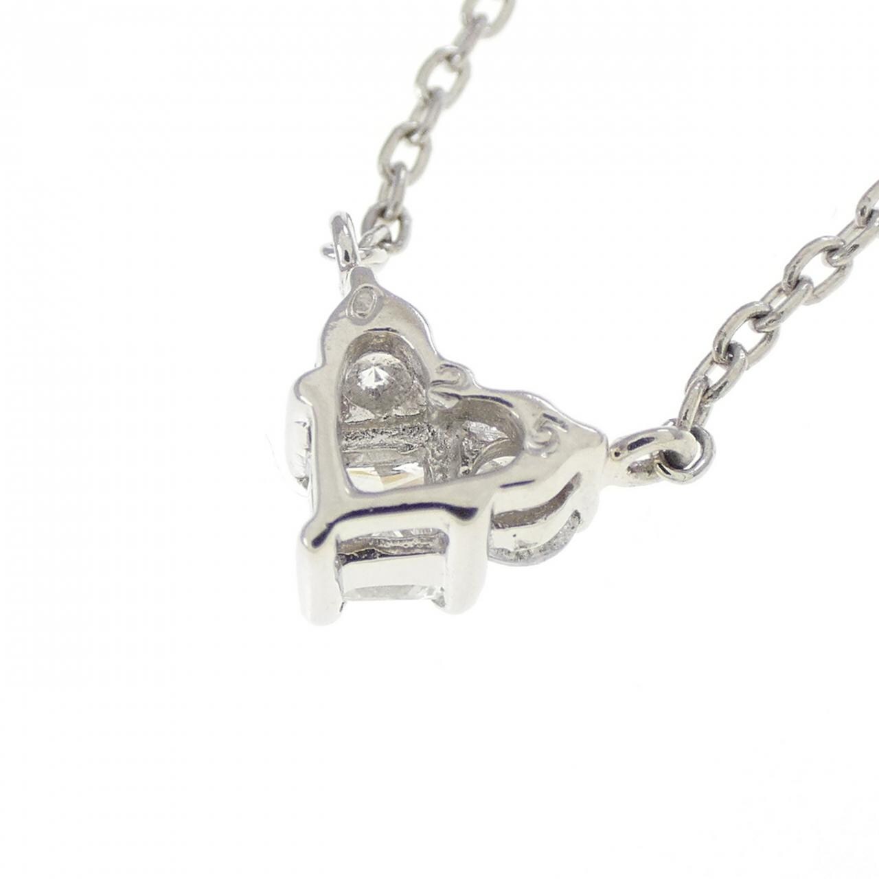 PT900/PT850 ハート ダイヤモンド ネックレス 0.25CT