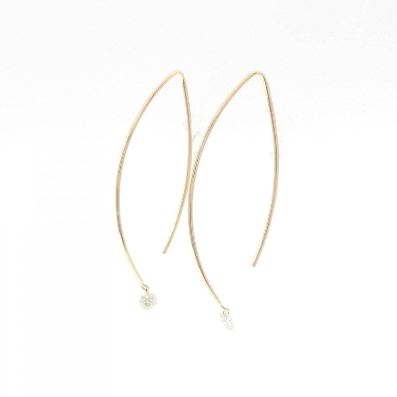 アーカー ベアリーフ ピアス 0.12CT