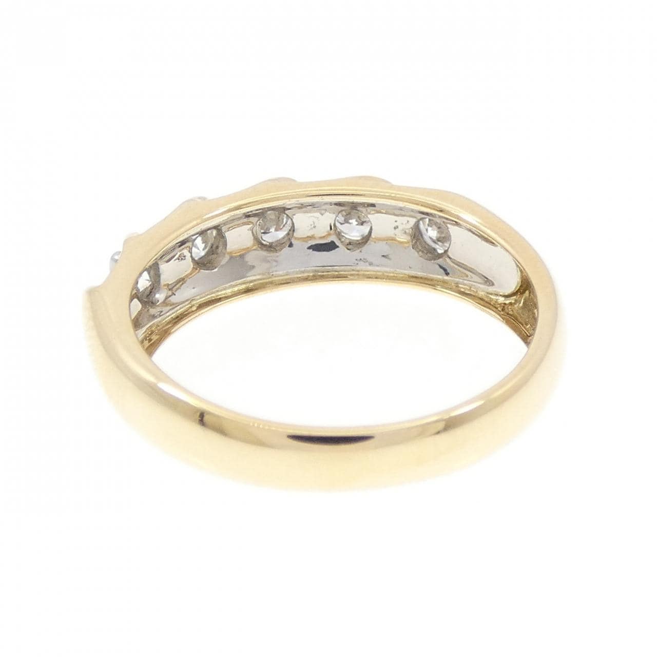 K18YG/PT900 ダイヤモンド リング 0.376CT