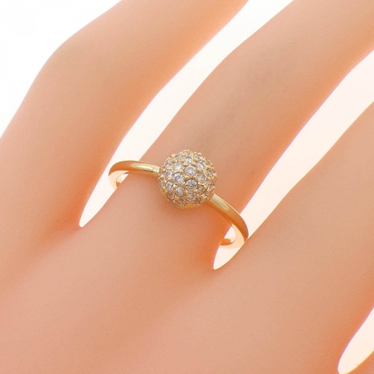 【リメイク】K18YG ダイヤモンド リング 0.30CT