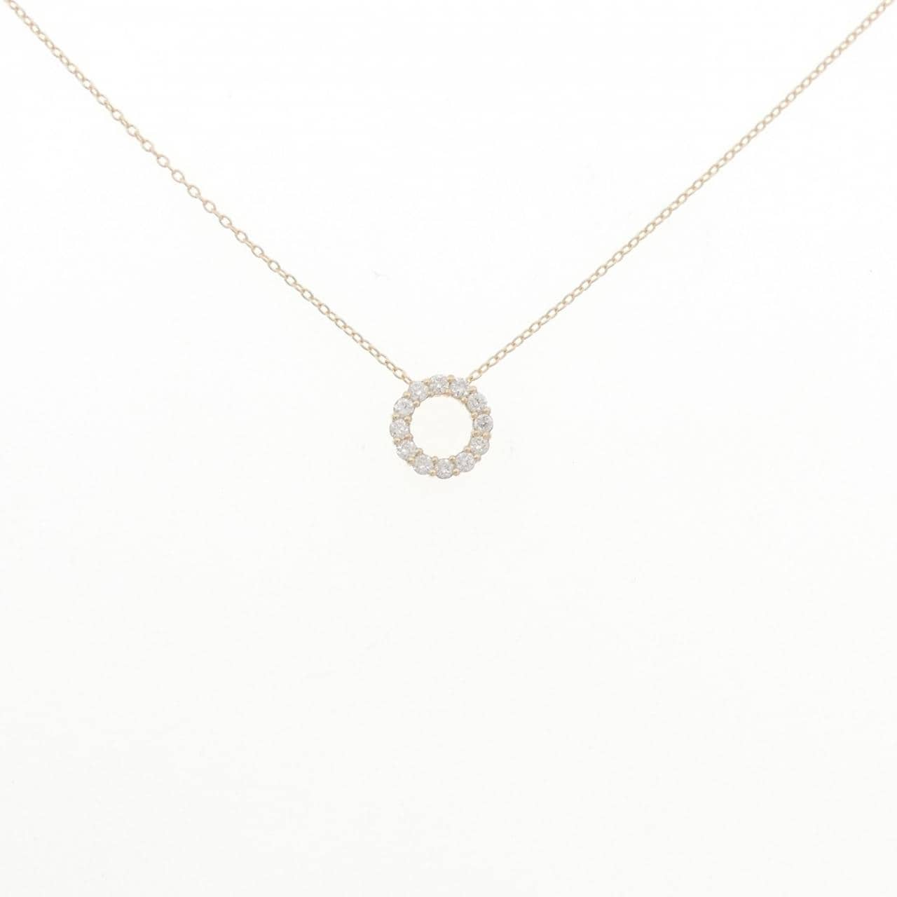 【リメイク】K10YG ダイヤモンド ネックレス 0.18CT