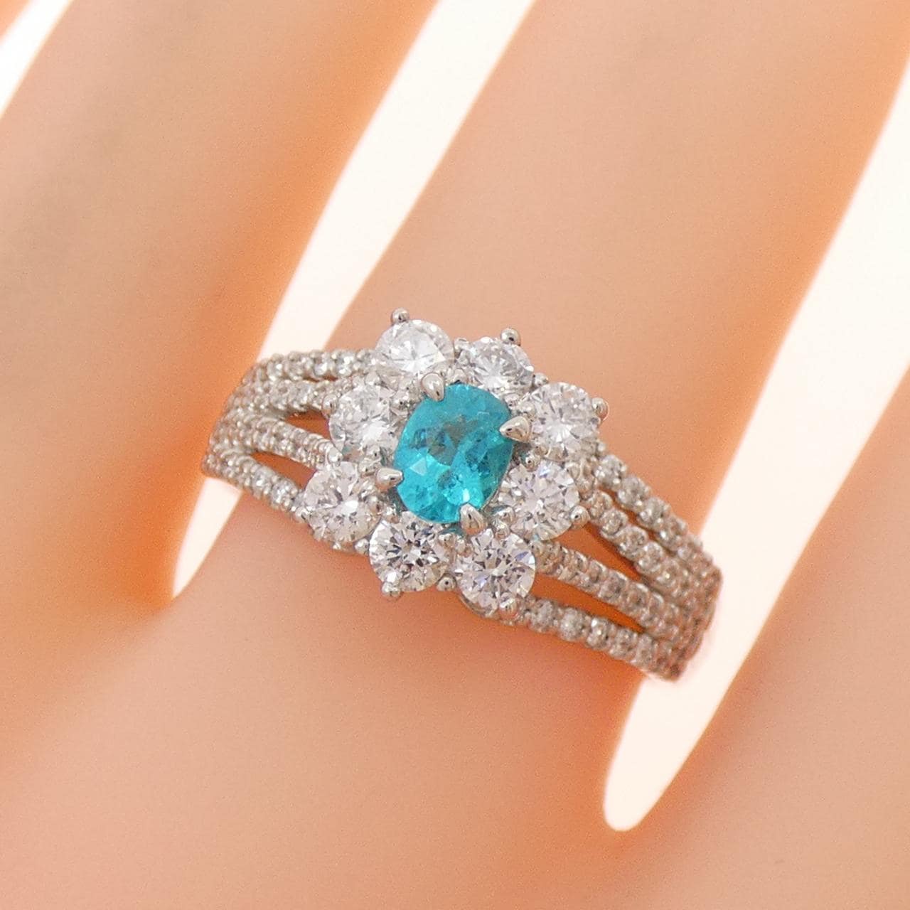 PT900 パライバトルマリン リング 0.29CT