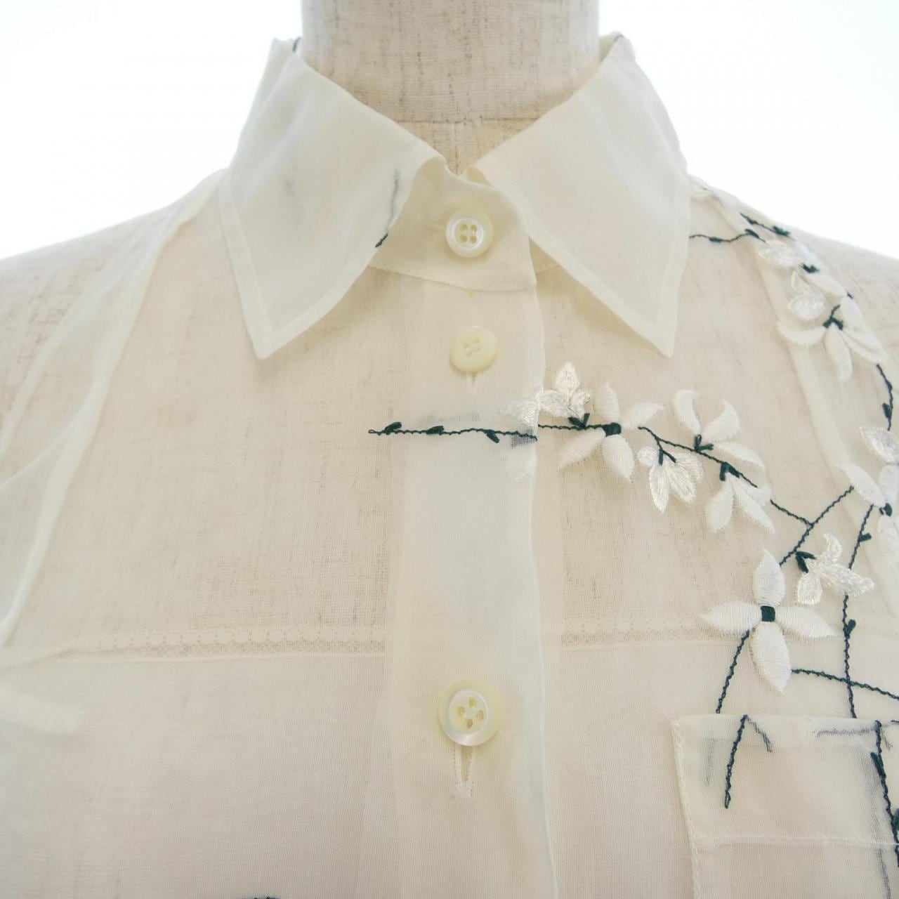 プラダ PRADA FLORAL EMBROIDERED SILK MIDI DRESS P3L88R SOOO 14KF ワンピース