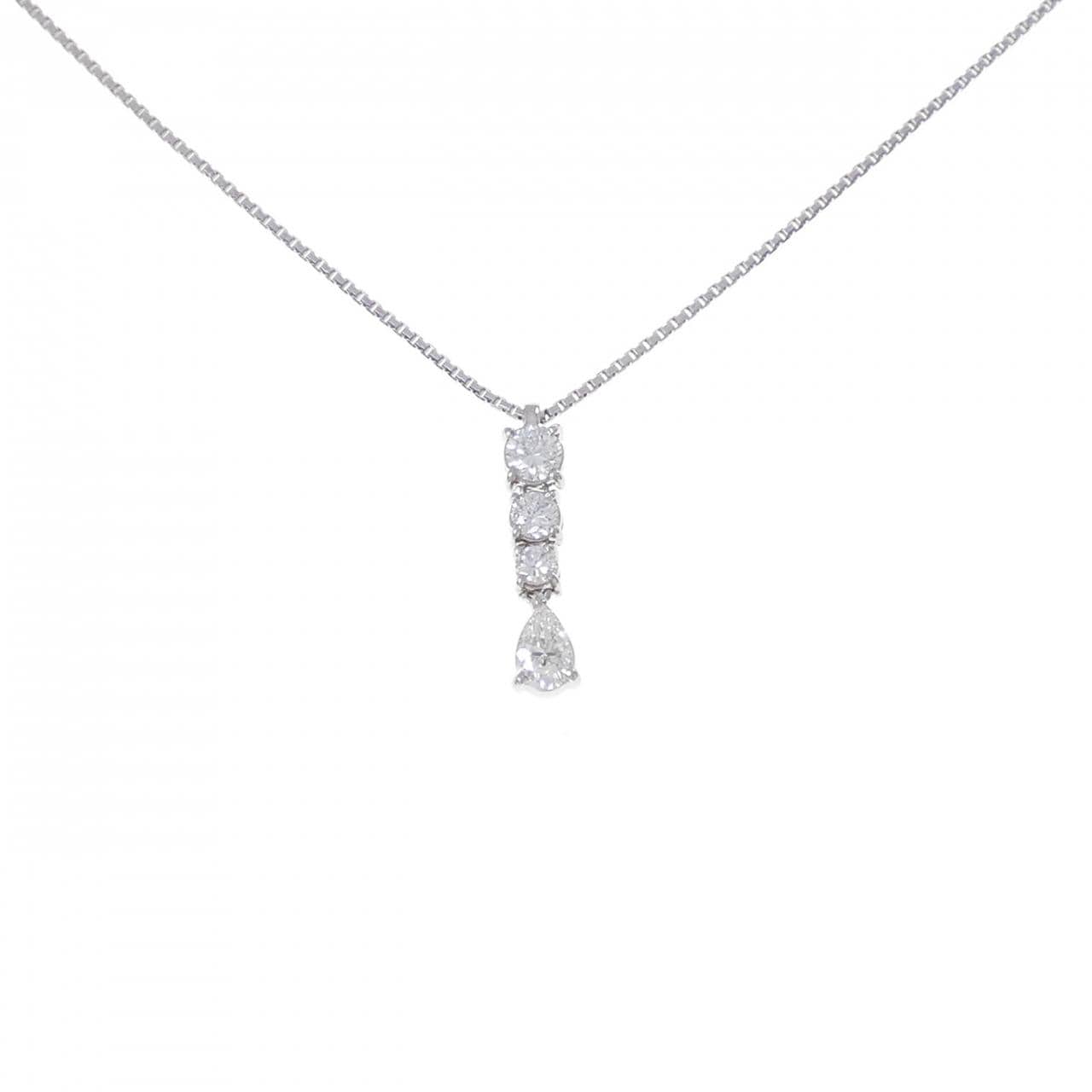 PT900/PT850 Diamond Necklace 0.79CT